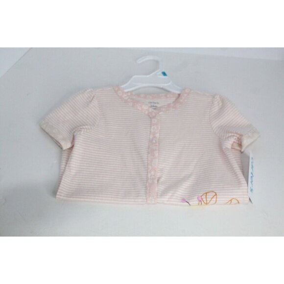 Carters Baby Girls Size 24 Months Cotton Pink Stripped Baby Bee Snap-Up Romper - Picture 10 of 10